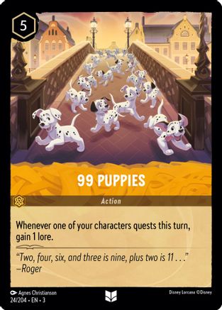 99 Puppies (24/204) [Into the Inklands] | Grognard Games