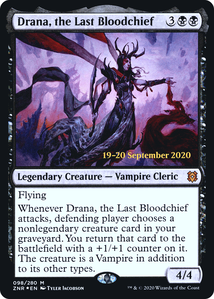 Drana, the Last Bloodchief [Zendikar Rising Prerelease Promos] | Grognard Games