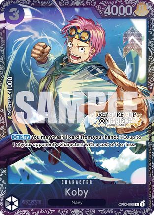 Koby (Treasure Cup) (OP02-098) - One Piece Promotion Cards Foil | Grognard Games