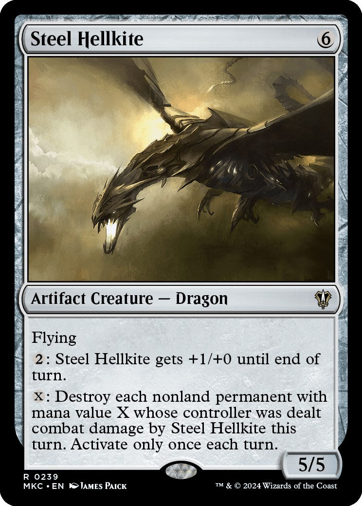 Steel Hellkite [Murders at Karlov Manor Commander] | Grognard Games