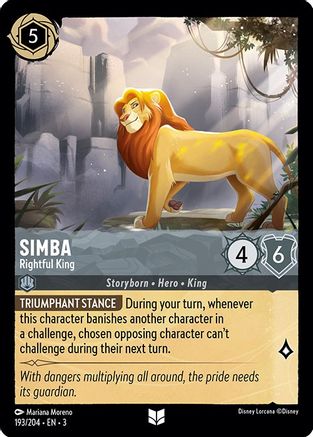 Simba - Rightful King (193/204) [Into the Inklands] | Grognard Games