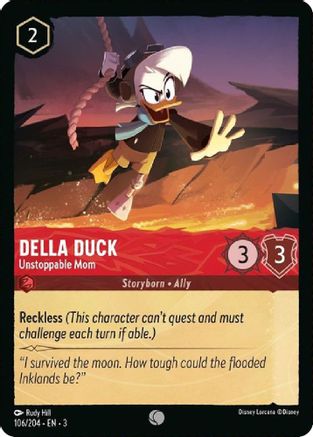 Della Duck - Unstoppable Mom (106/204) [Into the Inklands] | Grognard Games