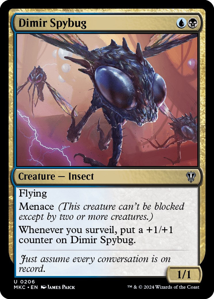 Dimir Spybug [Murders at Karlov Manor Commander] | Grognard Games