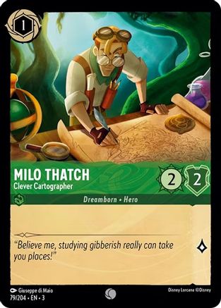 Milo Thatch - Clever Cartographer (79/204) [Into the Inklands] | Grognard Games