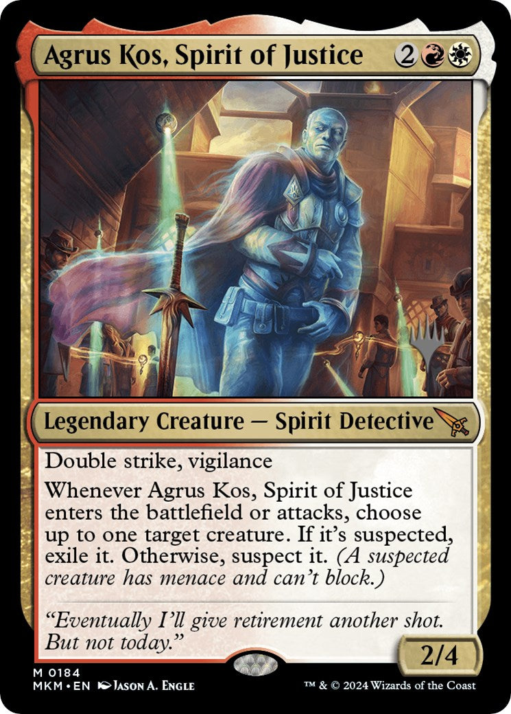 Agrus Kos, Spirit of Justice (Promo Pack) [Murders at Karlov Manor Promos] | Grognard Games