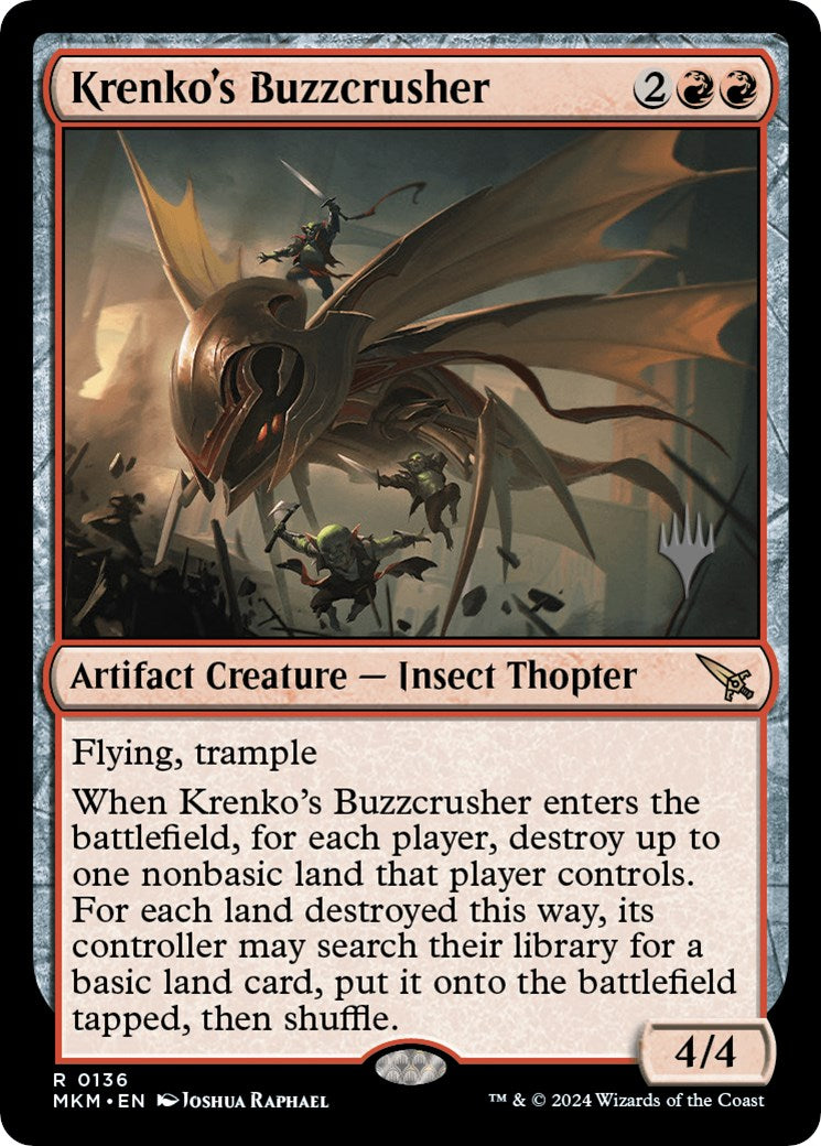 Krenko's Buzzcrusher (Promo Pack) [Murders at Karlov Manor Promos] | Grognard Games