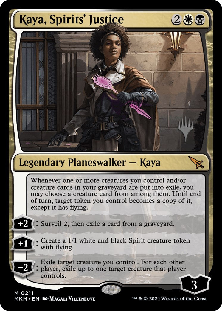 Kaya, Spirits' Justice (Promo Pack) [Murders at Karlov Manor Promos] | Grognard Games