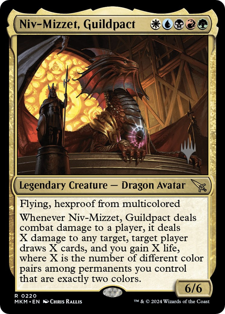 Niv-Mizzet, Guildpact (Promo Pack) [Murders at Karlov Manor Promos] | Grognard Games