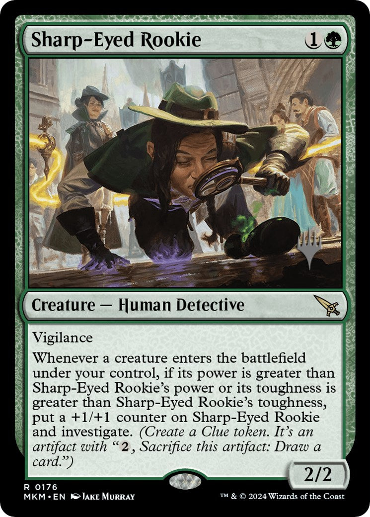 Sharp-Eyed Rookie (Promo Pack) [Murders at Karlov Manor Promos] | Grognard Games