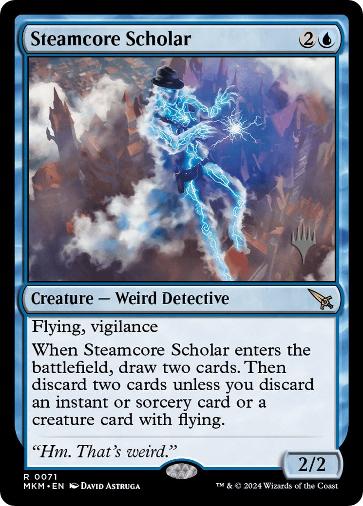 Steamcore Scholar (Promo Pack) [Murders at Karlov Manor Promos] | Grognard Games