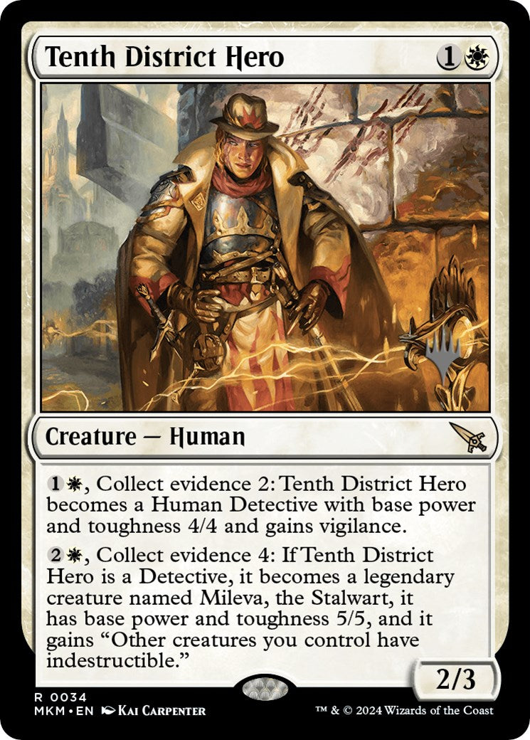 Tenth District Hero (Promo Pack) [Murders at Karlov Manor Promos] | Grognard Games