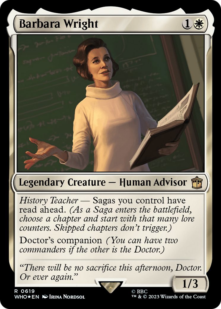 Barbara Wright (Surge Foil) [Doctor Who] | Grognard Games