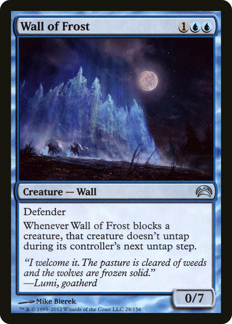Wall of Frost (PC2-028) - Planechase 2012 Foil | Grognard Games