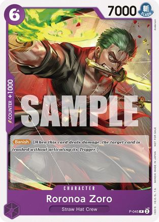 Roronoa Zoro (OP-06 Pre-Release Tournament) [Participant] (P-045) - One Piece Promotion Cards | Grognard Games