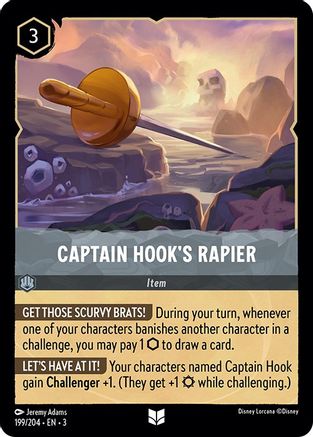 Captain Hook's Rapier (199/204) [Into the Inklands] | Grognard Games