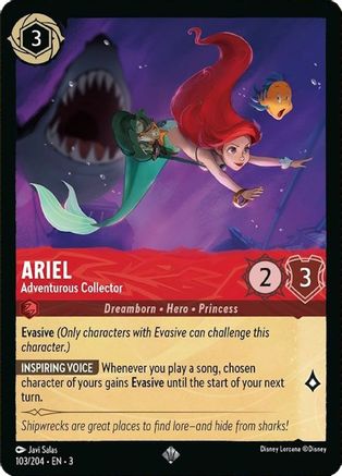 Ariel - Adventurous Collector (103/204) [Into the Inklands] | Grognard Games