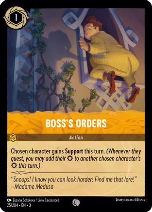 Boss's Orders (25/204) [Into the Inklands] | Grognard Games