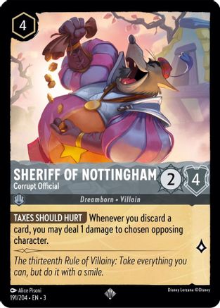 Sheriff of Nottingham - Corrupt Official (191/204) [Into the Inklands] | Grognard Games