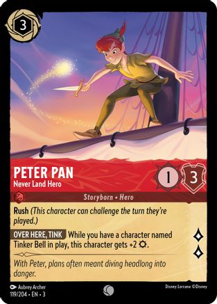 Peter Pan - Never Land Hero (119/204) [Into the Inklands] | Grognard Games