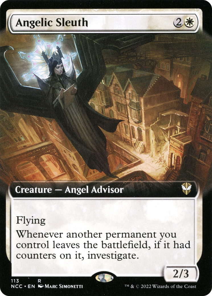 Angelic Sleuth (Extended Art) [Streets of New Capenna Commander] | Grognard Games