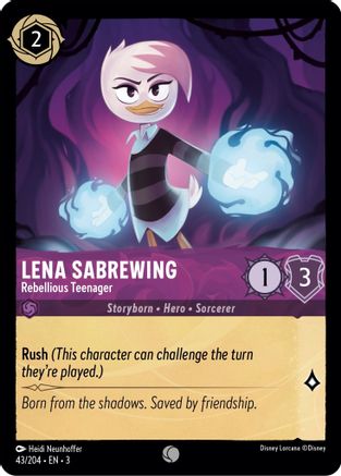Lena Sabrewing - Rebellious Teenager (43/204) [Into the Inklands] | Grognard Games