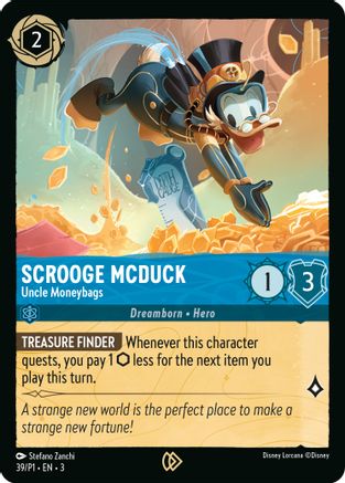 Scrooge McDuck - Uncle Moneybags (39) [Promo Cards] | Grognard Games