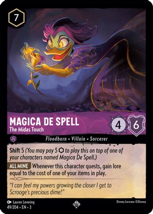Magica De Spell - The Midas Touch (49/204) [Into the Inklands] | Grognard Games