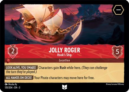 Jolly Roger - Hook's Ship (135/204) [Into the Inklands] | Grognard Games