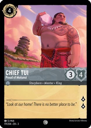 Chief Tui - Proud of Motunui (171/204) [Into the Inklands] | Grognard Games