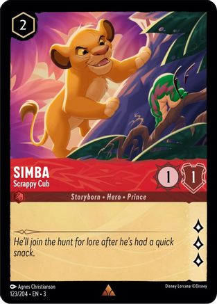 Simba - Scrappy Cub (123/204) [Into the Inklands] | Grognard Games