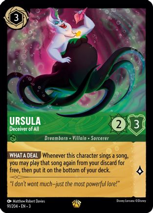 Ursula - Deceiver of All (91/204) [Into the Inklands] | Grognard Games