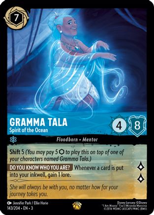 Gramma Tala - Spirit of the Ocean (143/204) [Into the Inklands] | Grognard Games
