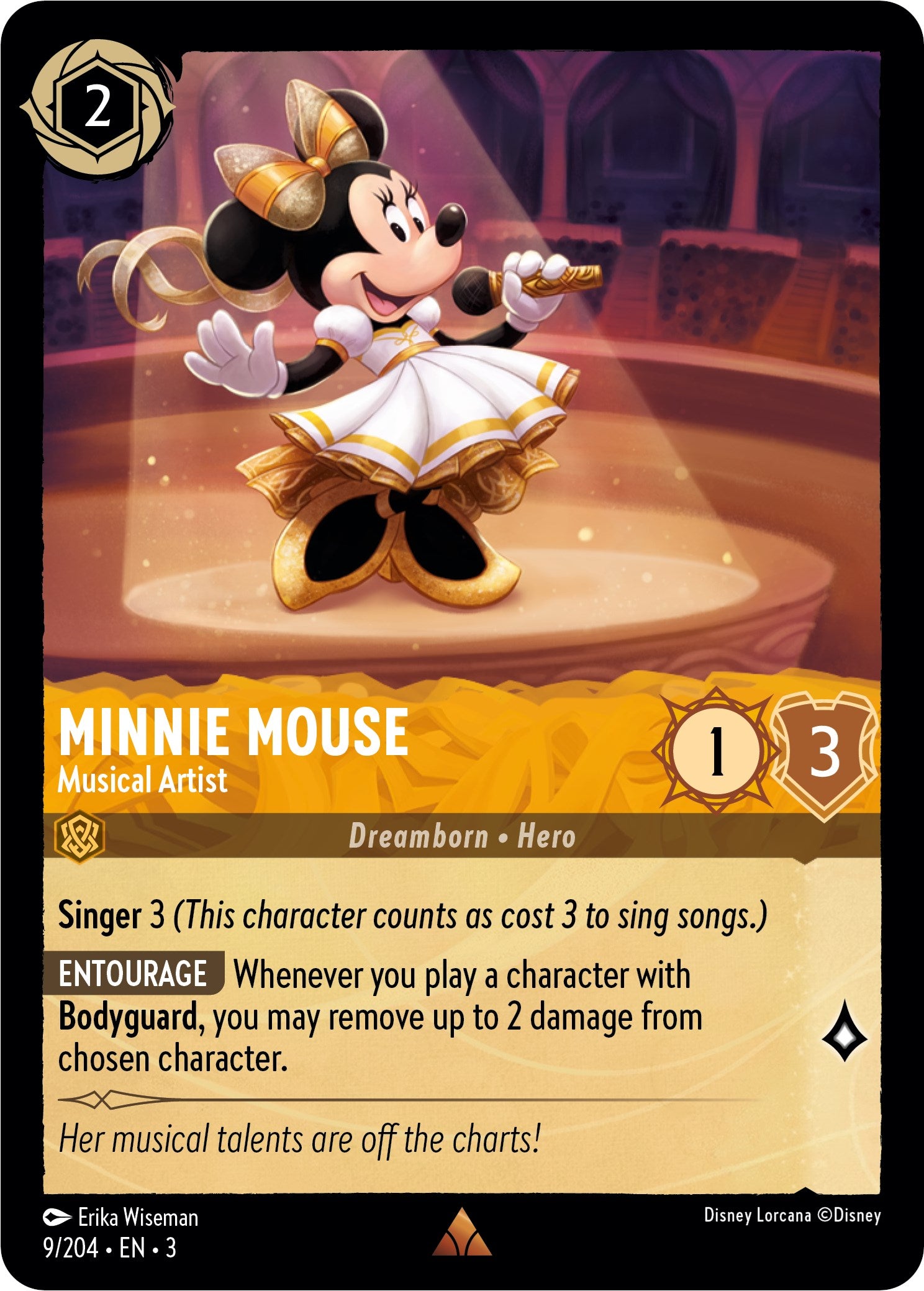 Minnie Mouse - Musical Artist (9/204) [Into the Inklands] | Grognard Games