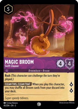 Magic Broom - Swift Cleaner (45//204) [Into the Inklands] | Grognard Games