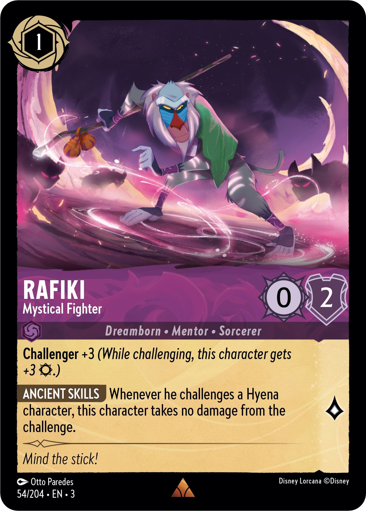 Rafiki - Mystical Fighter (54//204) [Into the Inklands] | Grognard Games