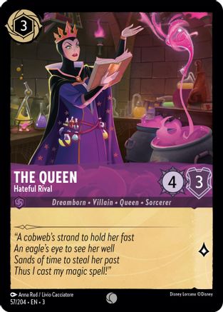 The Queen - Hateful Rival (57/204) [Into the Inklands] | Grognard Games