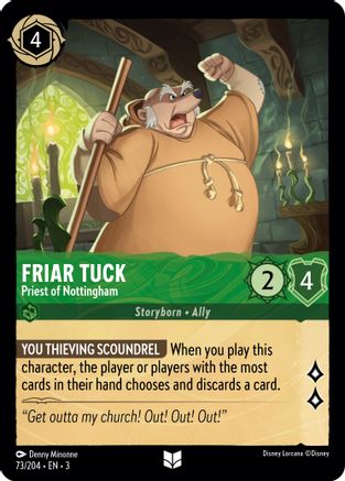 Friar Tuck - Priest of Nottingham (73/204) [Into the Inklands] | Grognard Games