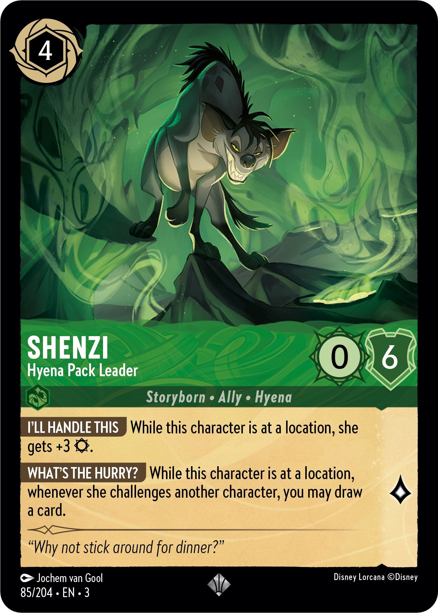 Shenzi - Hyena Pack Leader (85//204) [Into the Inklands] | Grognard Games