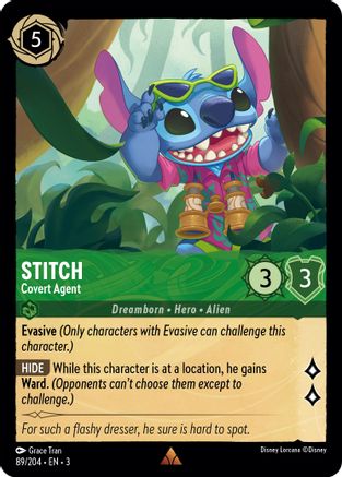 Stitch - Covert Agent (89//204) [Into the Inklands] | Grognard Games