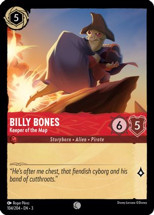 Billy Bones - Keeper of the Map (104/204) [Into the Inklands] | Grognard Games