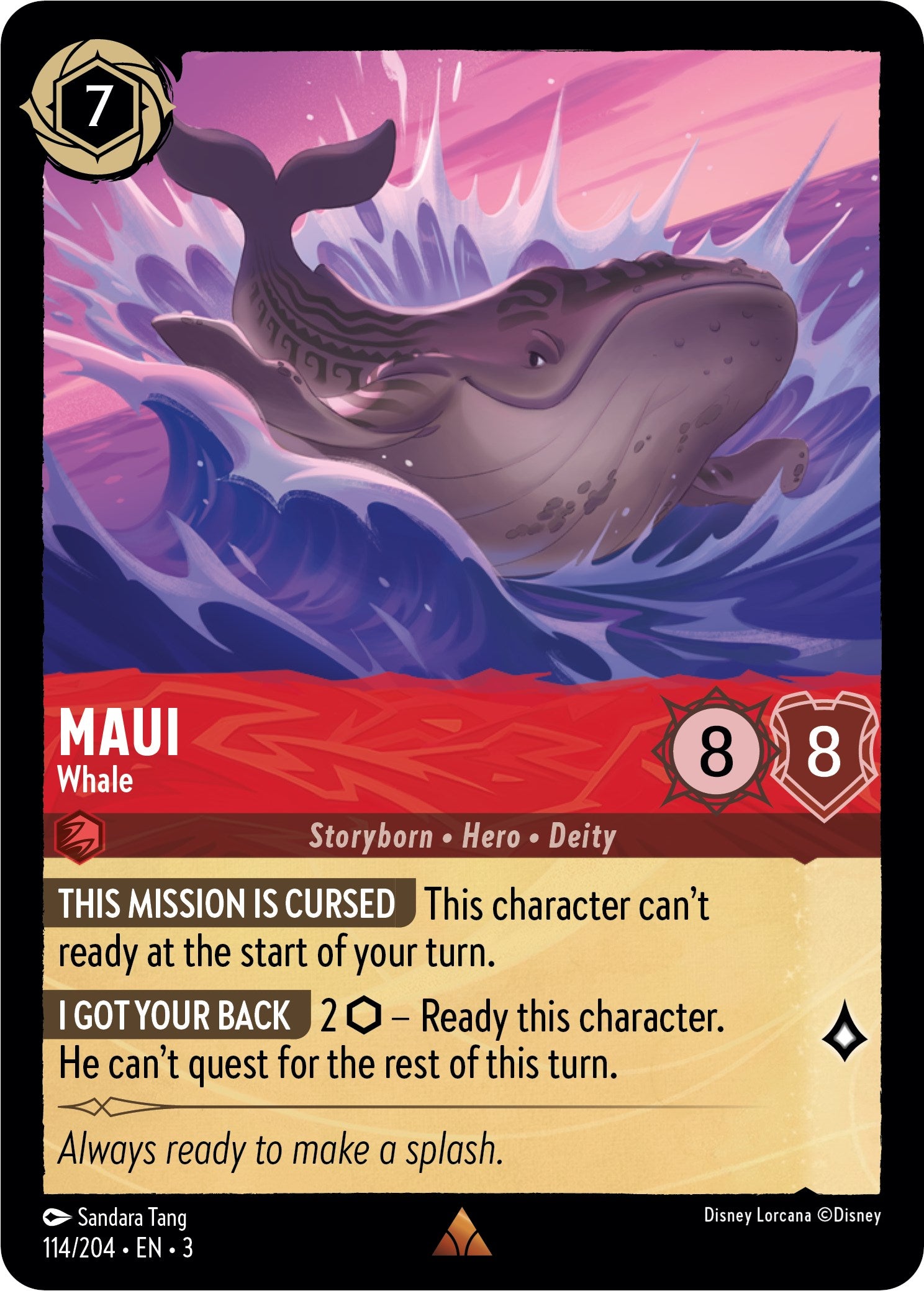 Maui - Whale (114//204) [Into the Inklands] | Grognard Games