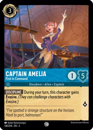 Captain Amelia - First in Command (138//204) [Into the Inklands] | Grognard Games