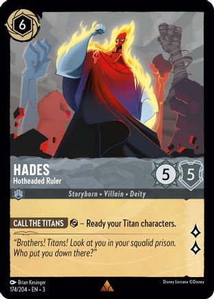 Hades - Hotheaded Ruler (174/204) [Into the Inklands] | Grognard Games