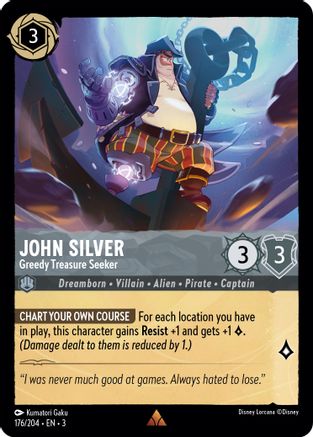 John Silver - Greedy Treasure Seeker (176/204) [Into the Inklands] | Grognard Games
