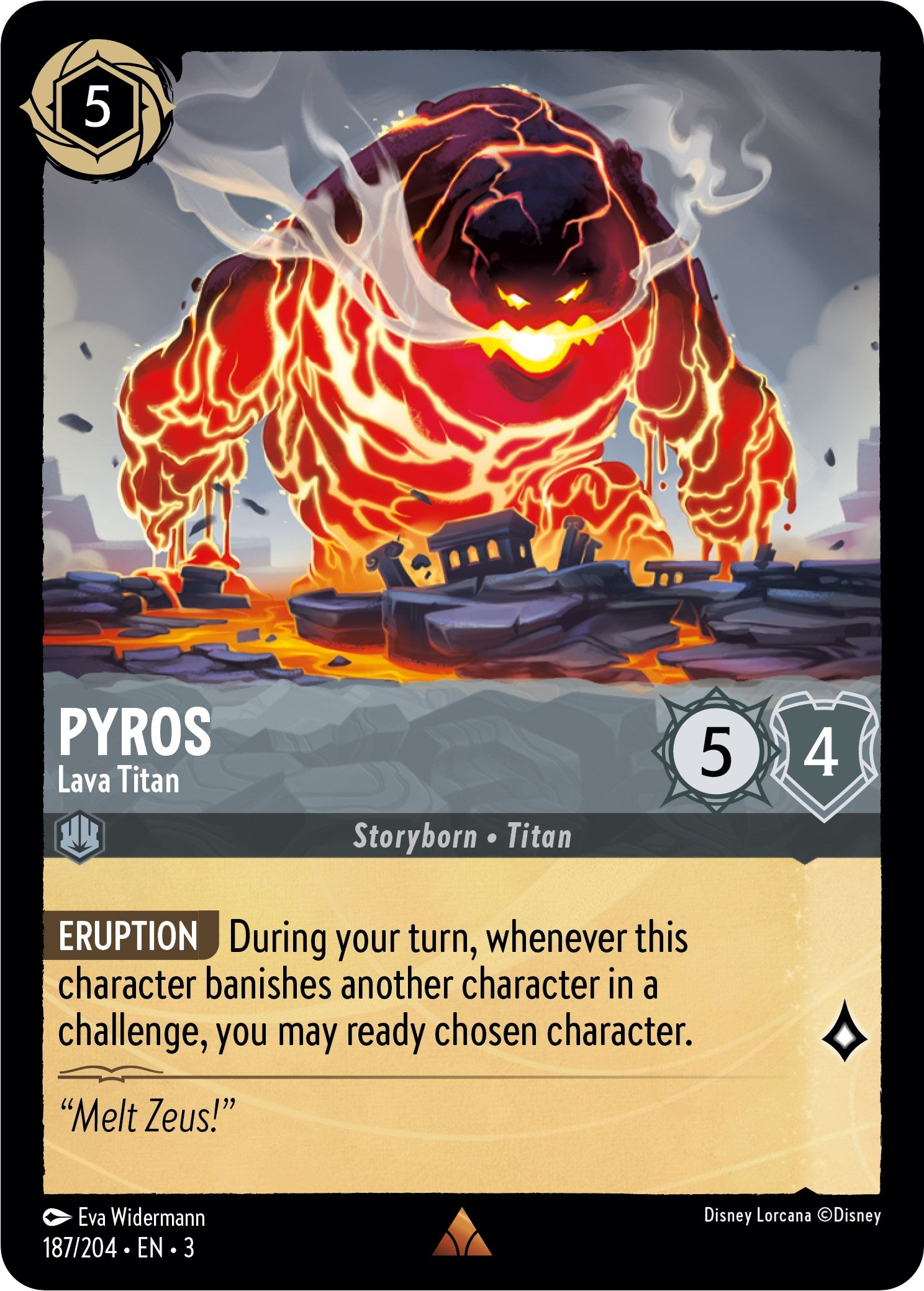 Pyros - Lava Titan (187/204) [Into the Inklands] | Grognard Games