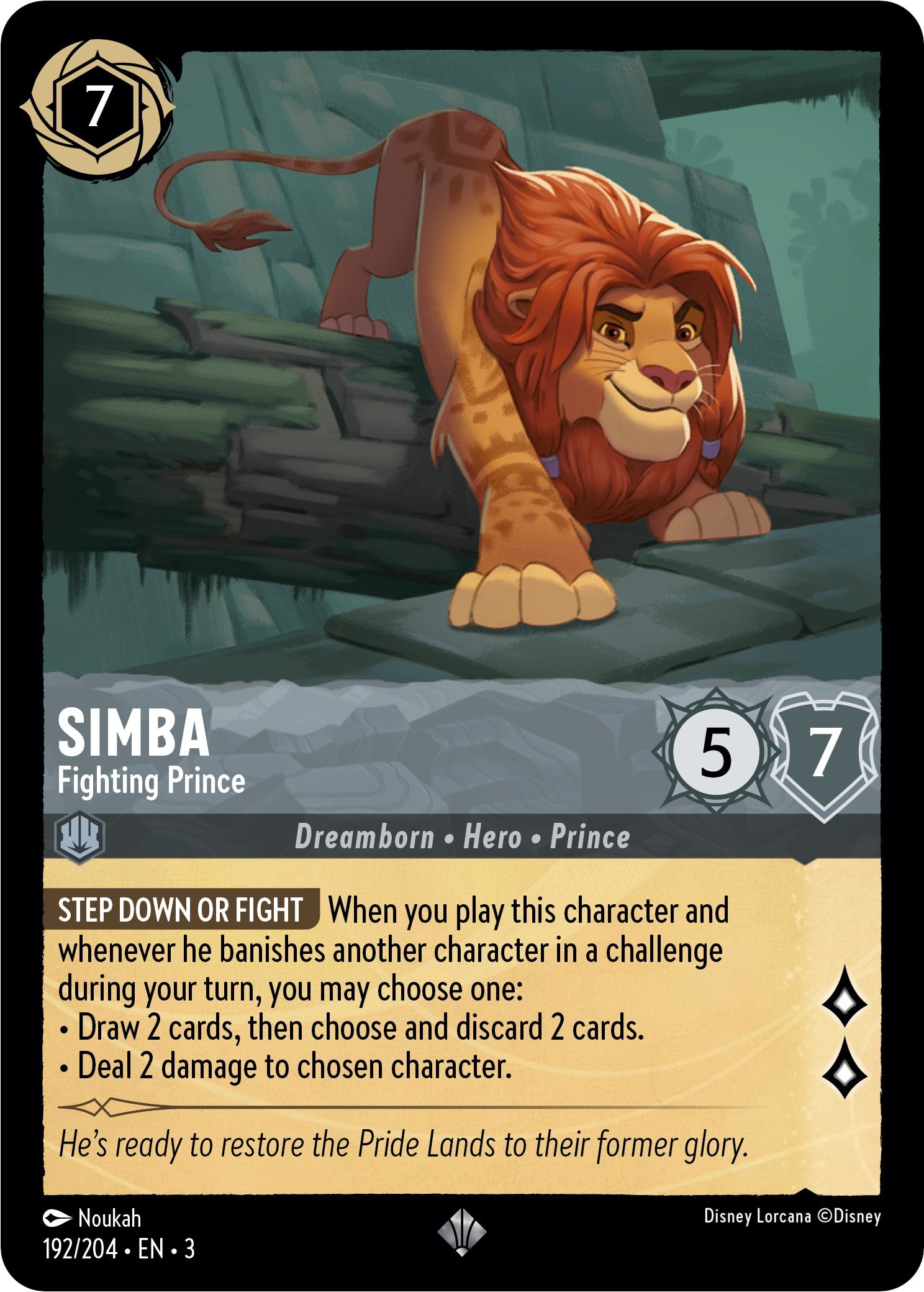 Simba - Fighting Prince (192/204) [Into the Inklands] | Grognard Games