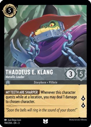 Thaddeus E. Klang - Metallic Leader (194/204) [Into the Inklands] | Grognard Games