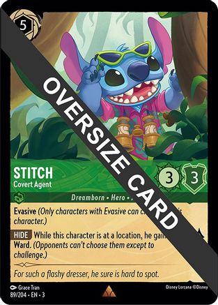 Stitch - Covert Agent (Oversized) (89//204) [Into the Inklands] | Grognard Games