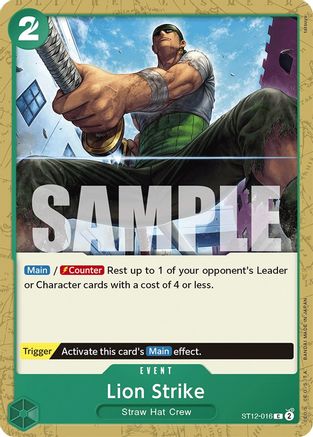 Lion Strike (ST12-016) - Starter Deck 12: Zoro and Sanji | Grognard Games