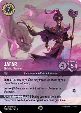Jafar - Striking Illusionist (Alternate Art) (208/204) [Into the Inklands] | Grognard Games